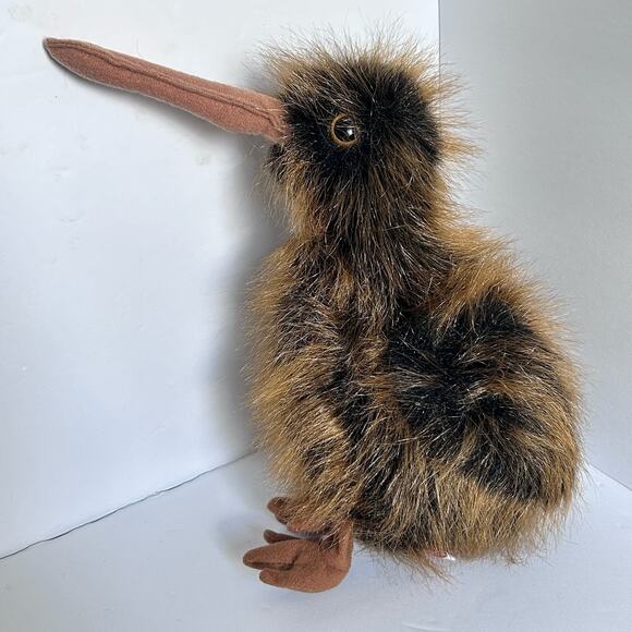 Plush TY Kiwi Stuffed Animal Beak 9" Fuzzy Kiwi Bird - Picture 4 of 6